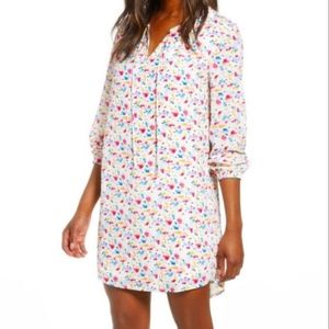 Gibson's x Living in Yellow Mini Dress with Shirt-tail Hem  NWOT 1X